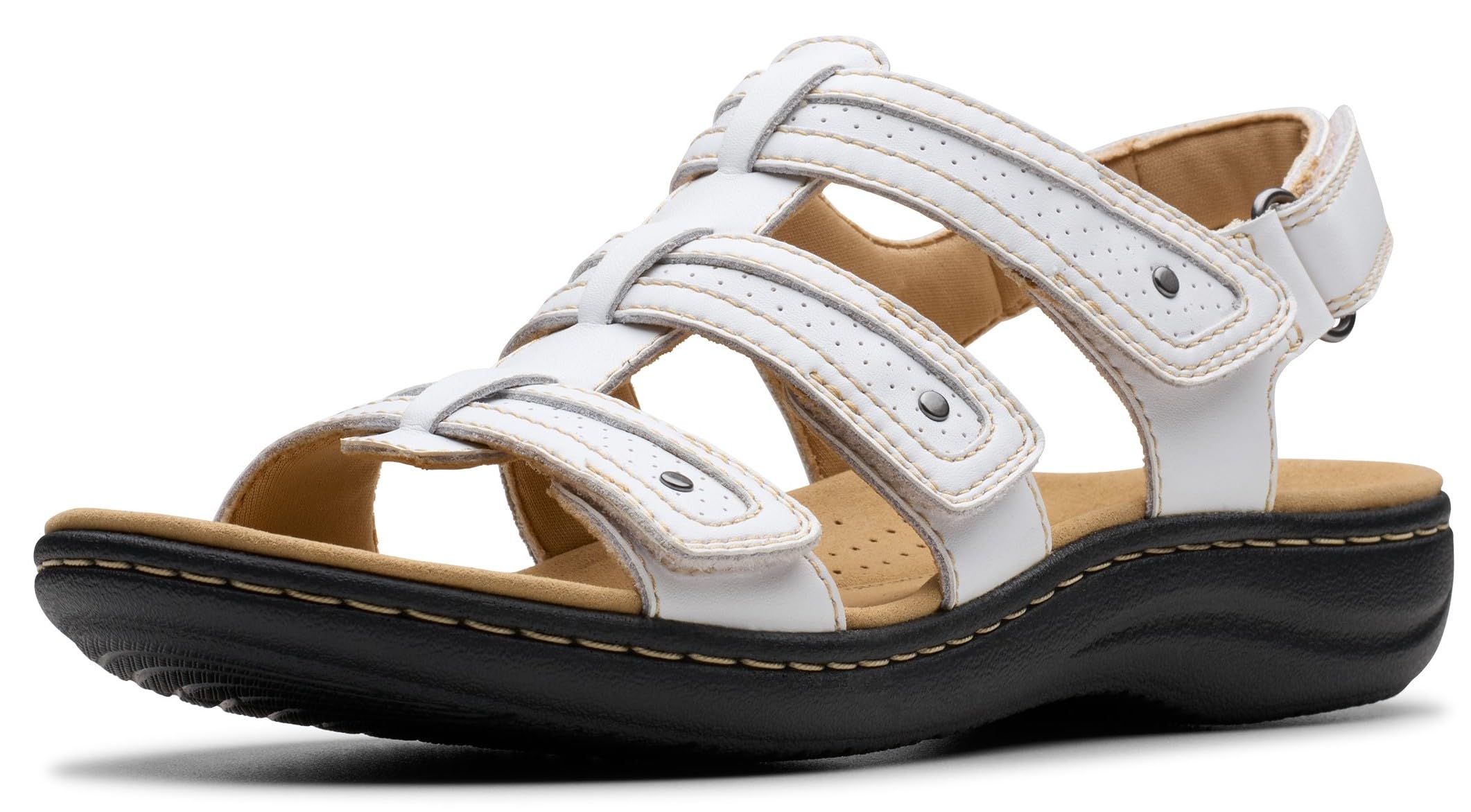 Clarks Women's Laurieann Ivy Sandal | Comfortable | Office Casual | Lightweight | Slip-On | 5.5-10 US Sizes | Casual Foo